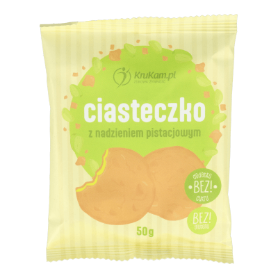 -50%Ciasteczko z nadzieniem pistacjowym 50g (Data: 19.12.2025)