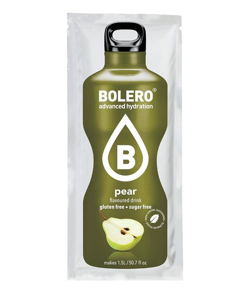 Bolero Pear ze stewią 9g BOX 12szt.
