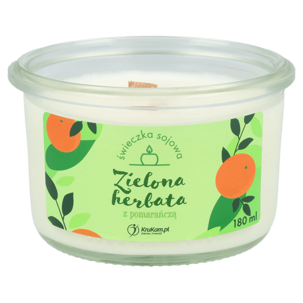 Świeczka sojowa Zielona herbata z pomarańczą 150ml