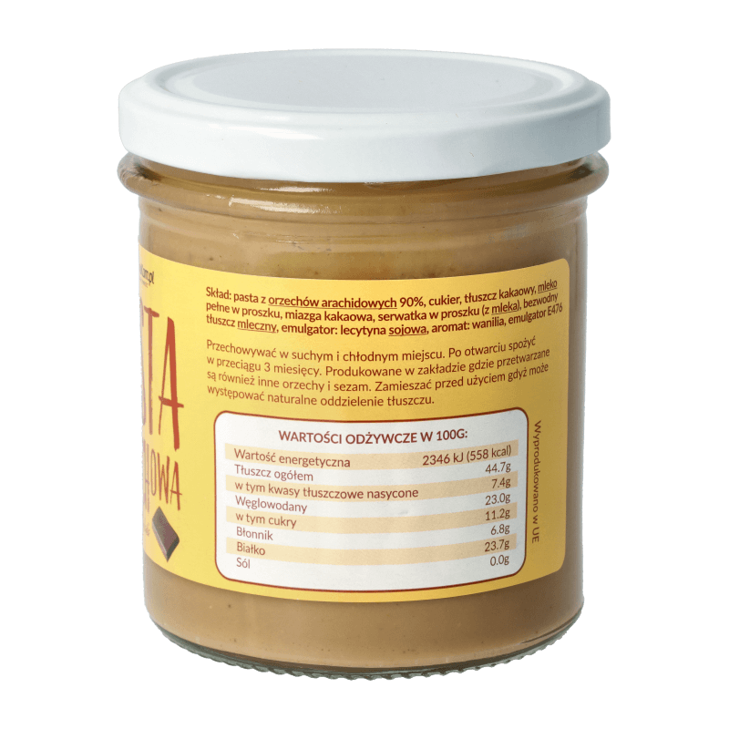 Pasta orzechowa z mleczną czekoladą 300g
