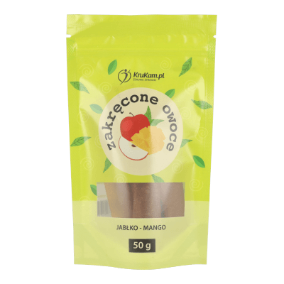 Zakręcone owocowe Jabłko-Mango 50g bez dodatku cukru