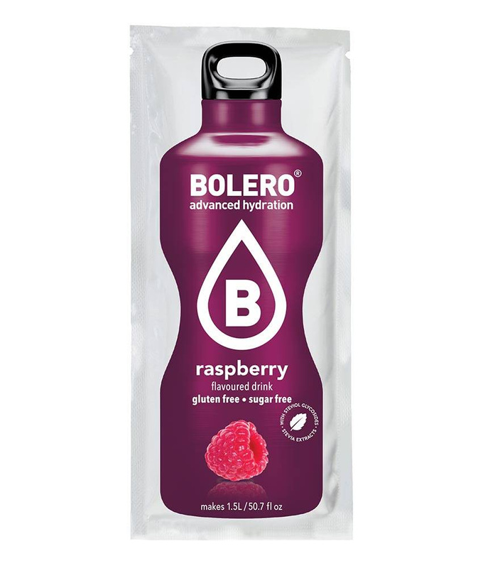 Bolero Raspberry ze stewią 9g BOX 12szt.