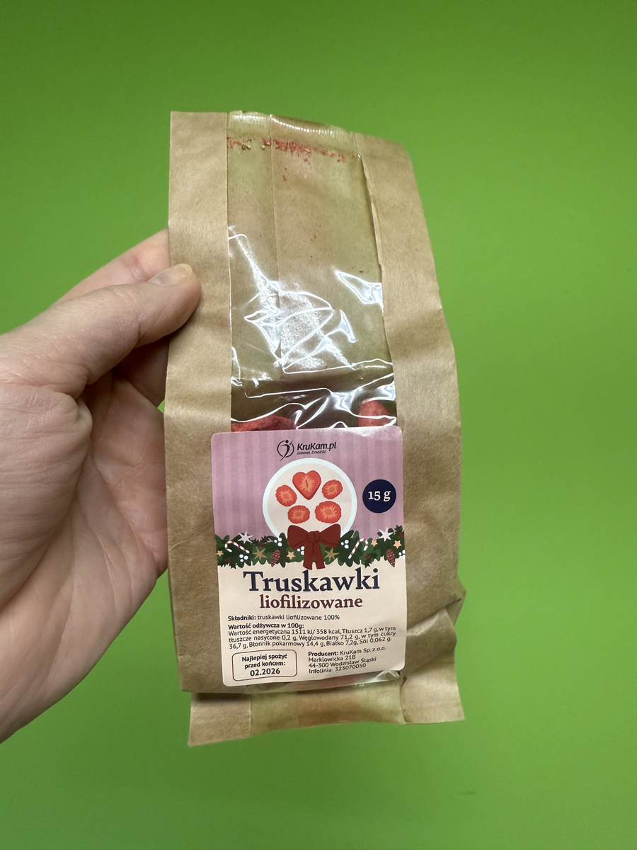 K2025 Truskawki liofilizowane plastry 15g