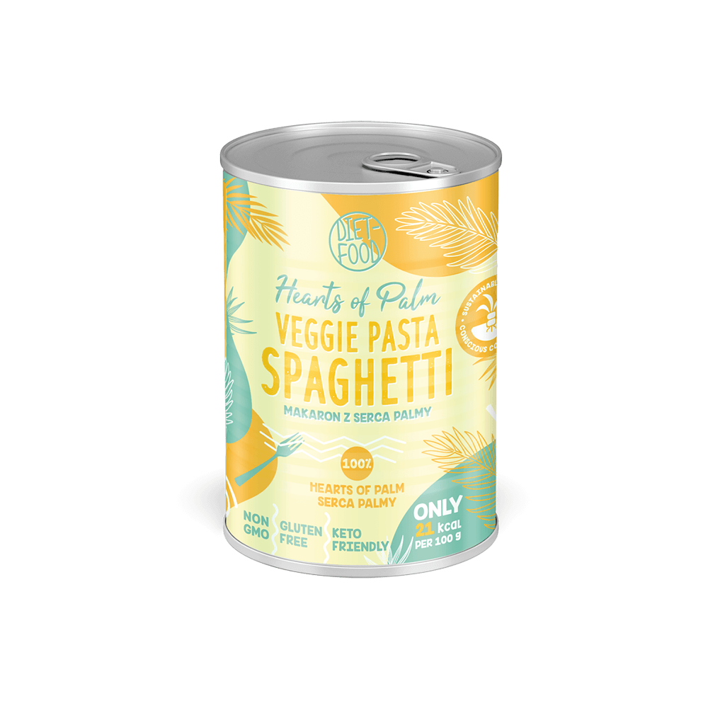 Makaron z serca palmy spaghetti - puszka 220g Diet-Food
