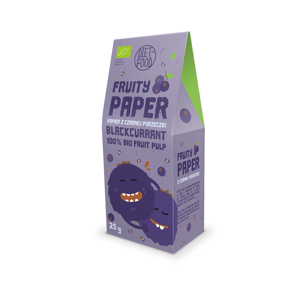 Bio papier owocowy z czarnej porzeczki 25g Diet-Food