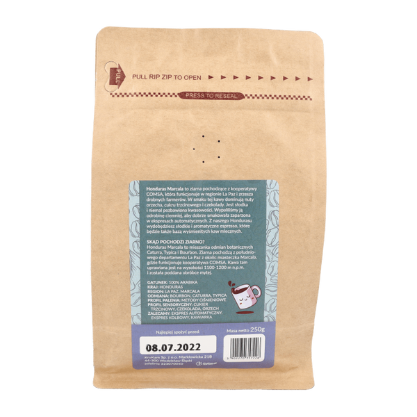 Kawa ziarnista Honduras Marcala 250g