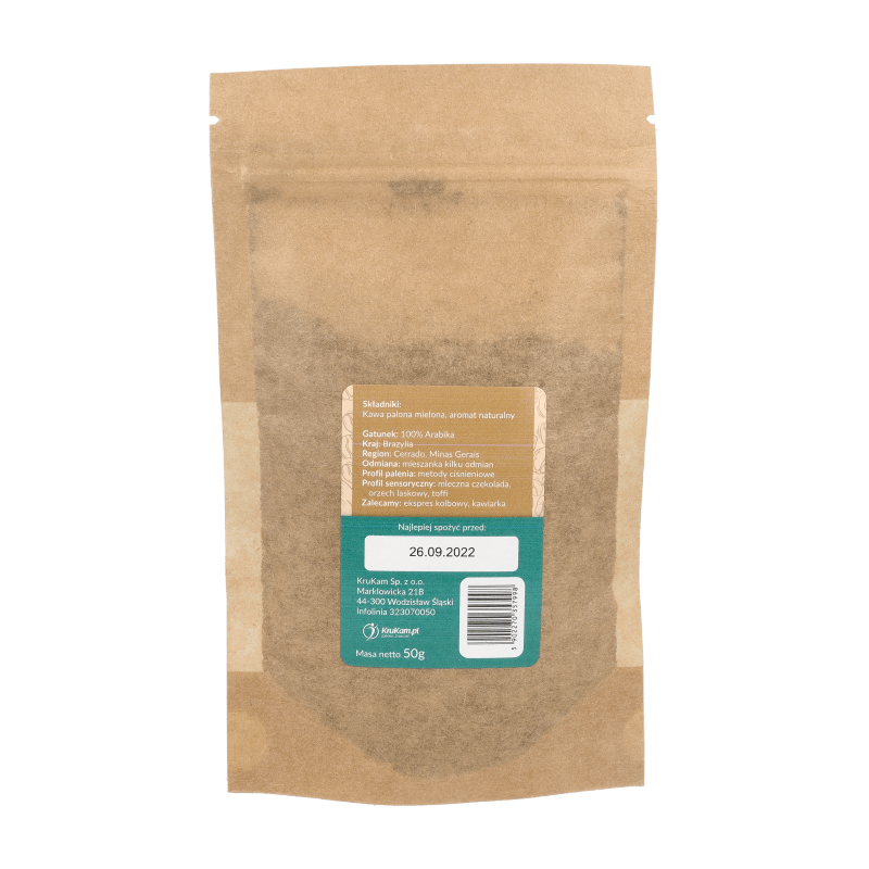 Kawa mielona Brazylia Cerrado orzechowa 50g