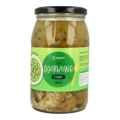 Ogórkowa z ryżem (wegańska) 900ml