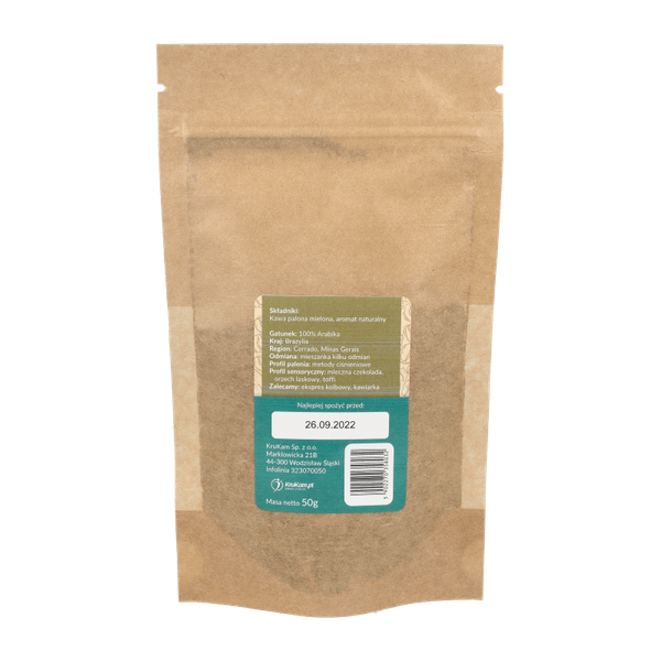 Kawa mielona Brazylia Cerrado waniliowa 50g