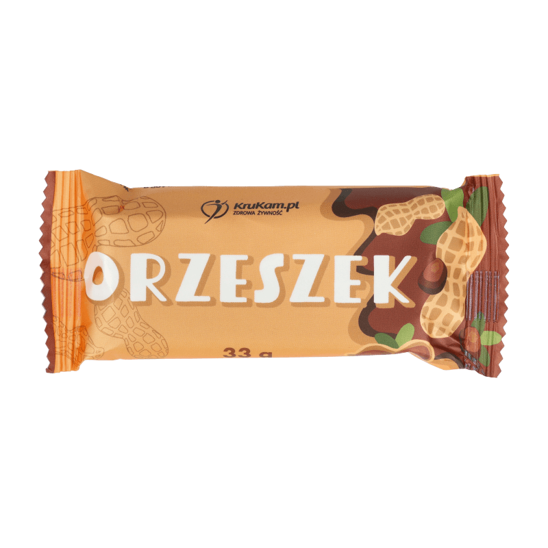 -50%Orzeszek baton w czekoladzie 33g (Data:15.01.2026 lub 21.01.2026)