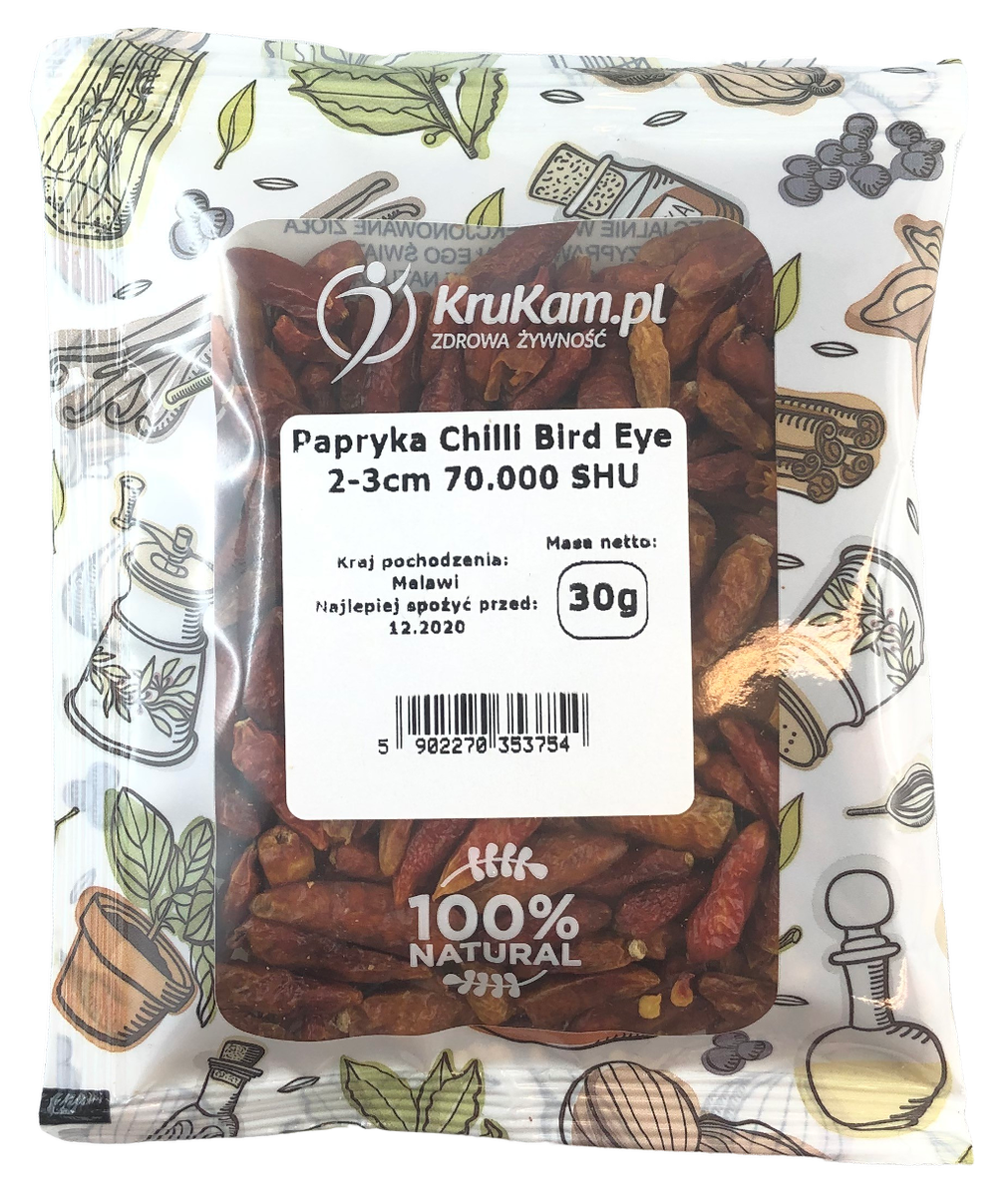-50%Papryczki Chilli Bird Eye 30g 70tys SHU Piri Piri (Data:03.2026)
