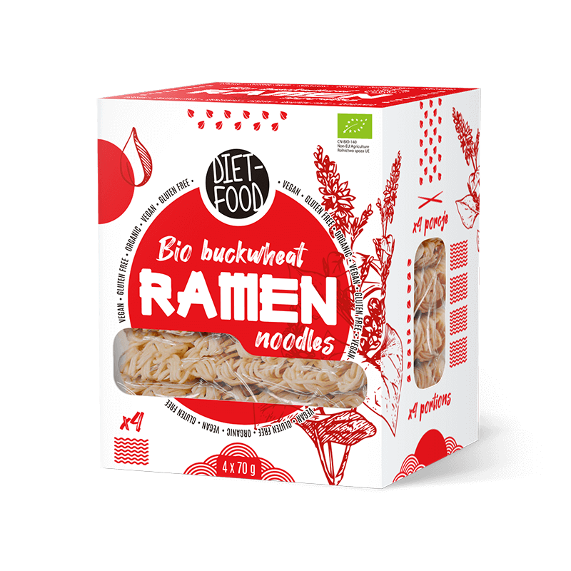 Bio makaron gryczany soba 100% - RAMEN 250g Diet-Food