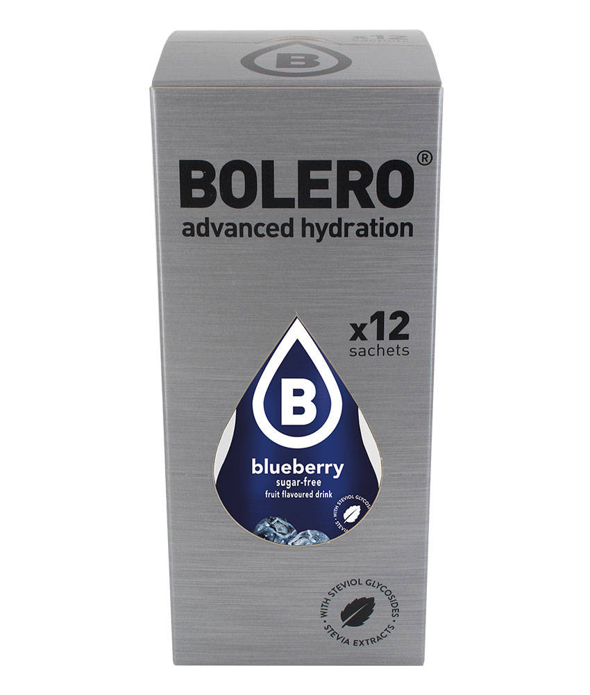 Bolero Blueberry ze stewią 9g BOX 12szt.