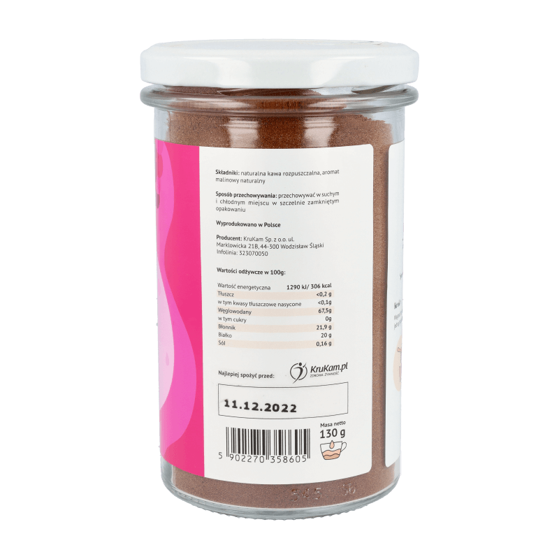 Kawa rozpuszczalna Malinowa 130g