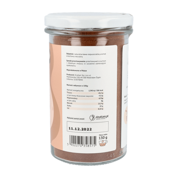 Kawa rozpuszczalna Orzech laskowy 130g