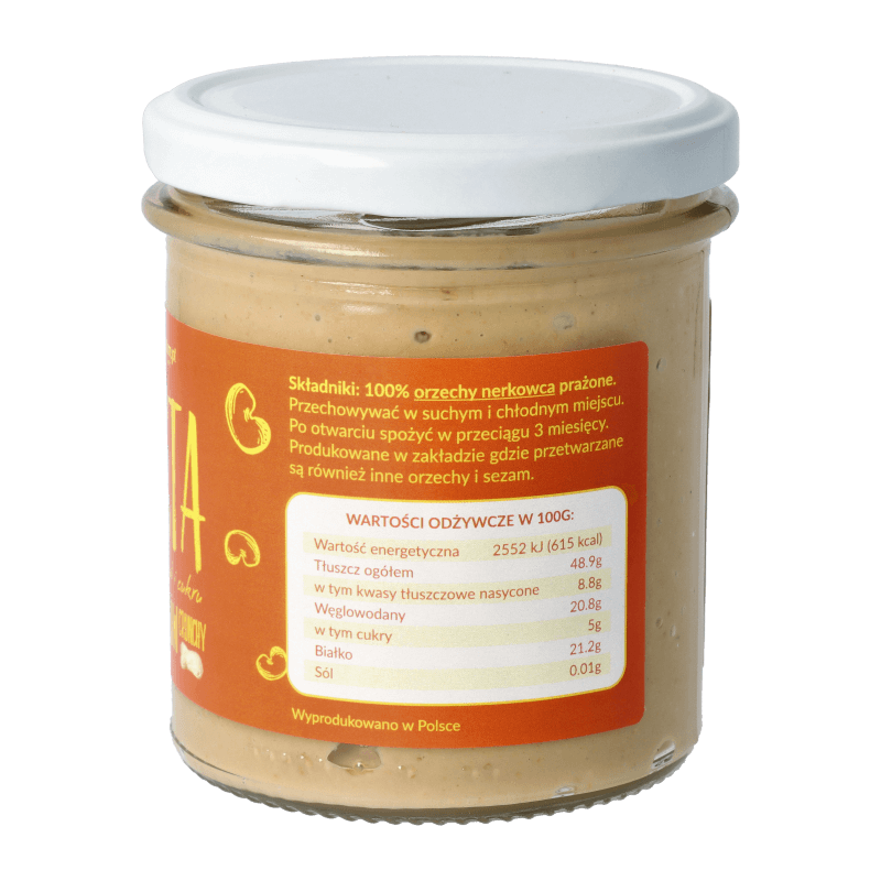 Pasta z nerkowców Crunchy 300g