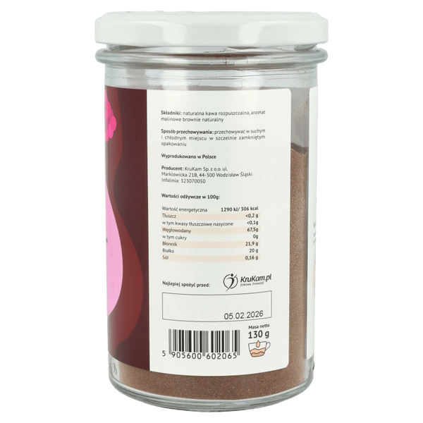 Kawa rozpuszczalna Malinowe brownie 130g