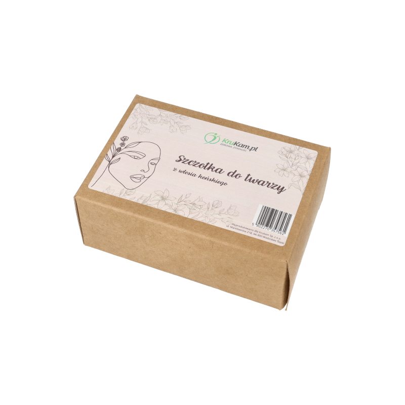 Szczotka do twarzy z włosia końskiego