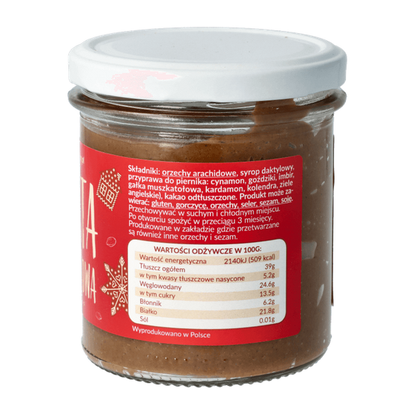 Pasta orzechowa piernikowa 300g