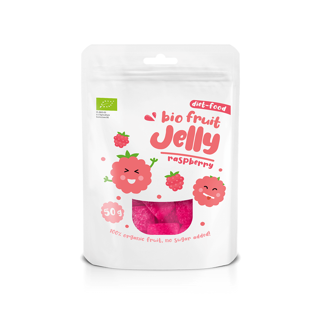 Bio żelki owocowe malina 50g Diet-Food