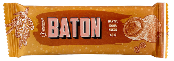 Baton Daktylowy z kokosem i kawą 40g