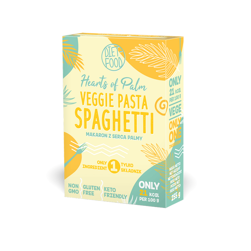 Makaron z serca palmy spaghetti - vacum pudełko 255g Diet-Food