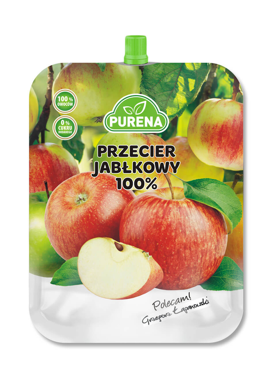 -50%Przecier (mus) owocowy 100% z jabłek 350g Purena(Data:11.2025)