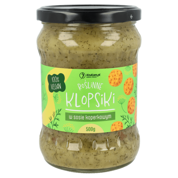 -30%Roślinne klopsiki w sosie koperkowym 500g(Data:30.04.2026)