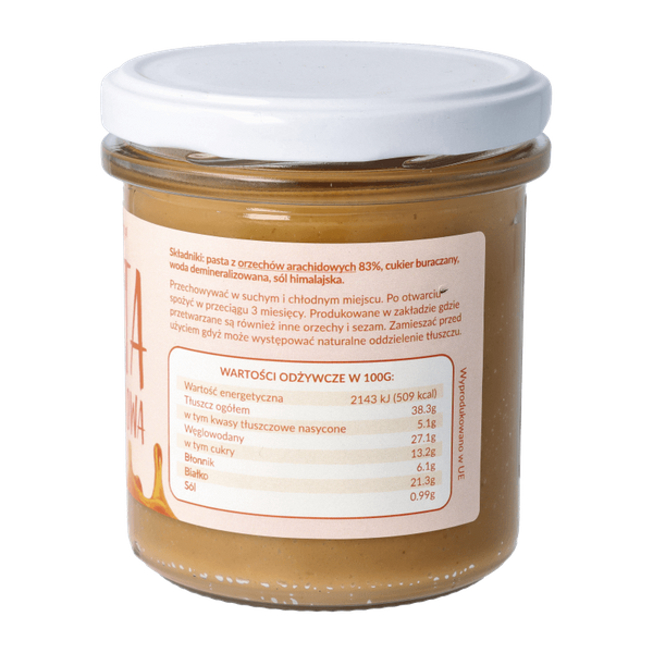 Pasta orzechowa ze słonym karmelem 300g