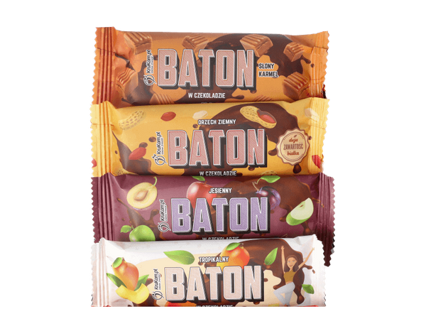 Zestaw batonów daktylowych w czekoladzie 12 x 33g (4 smaki x 3szt.)