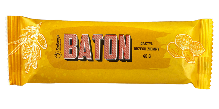 -75%Baton Daktylowy z orzechami ziemnymi 40g (Data: 07.10.2025)