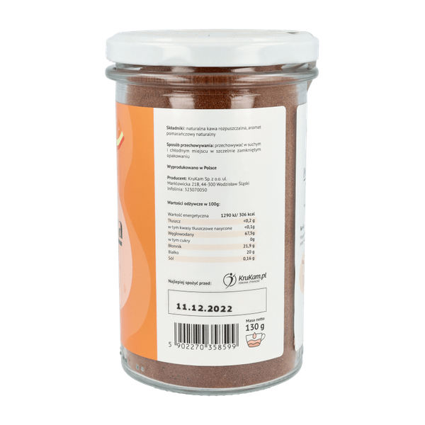 Kawa rozpuszczalna Pomarańczowa 130g