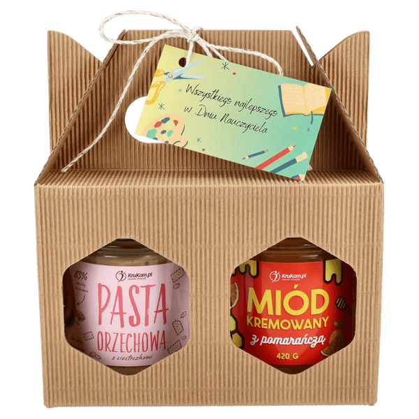 Zestaw miód z pastą na Dzień Nauczyciela