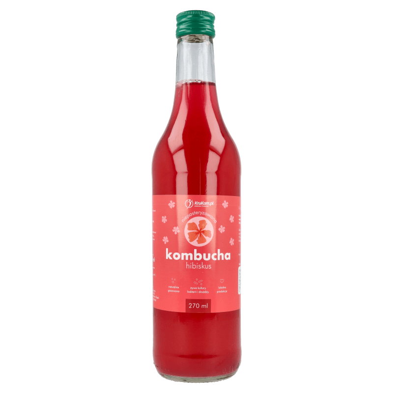 Kombucha z hibiskusem 500ml