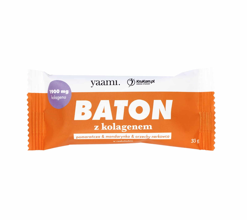 Yaami Baton z kolagenem (pomarańcza, mandarynka, nerkowiec) 33g