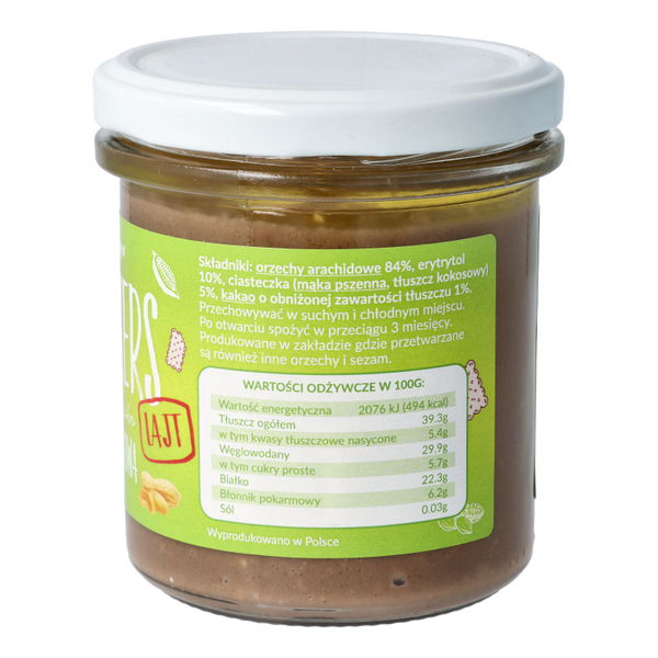 Krukers Lajt chrupiąca pasta orzechowa 300g