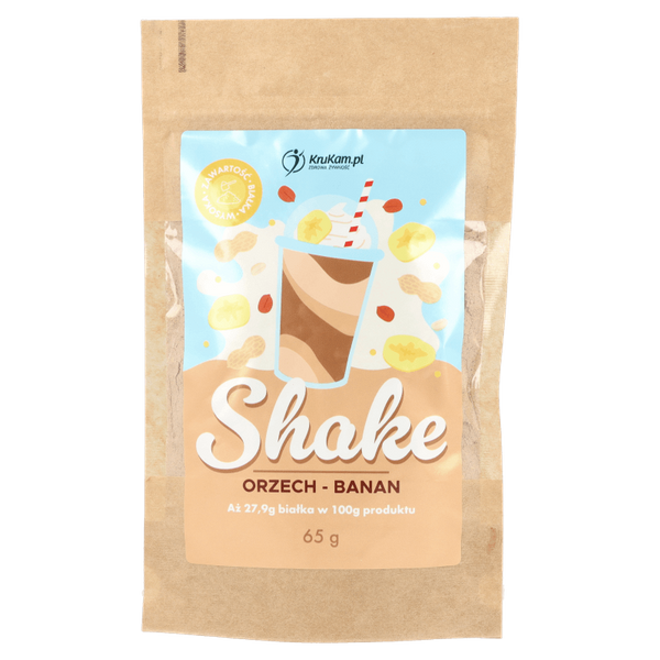 -30%Mieszanka na shake wysokobiałkowy orzech banan 65g(Data:20.02.2026)