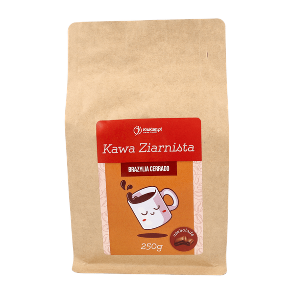 Kawa ziarnista Brazylia Cerrado czekoladowa 250g