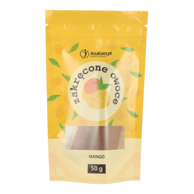 -75%Zakręcone owocowe Mango 50g bez dodatku cukru(Data:01.2026)