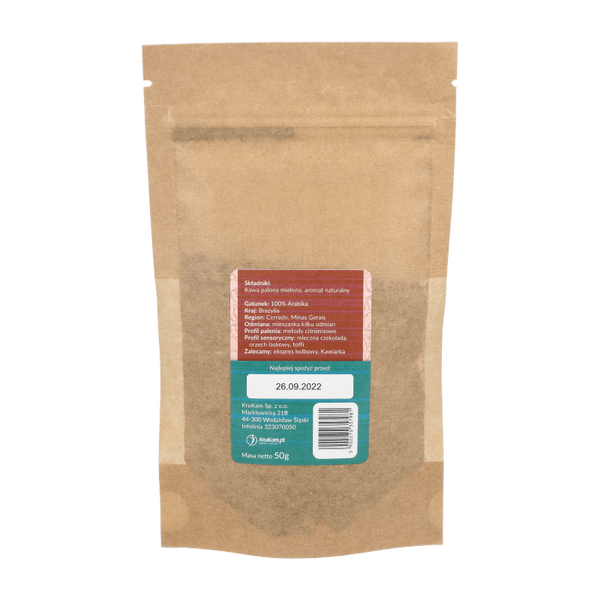 Kawa mielona Brazylia Cerrado karmelowa 50g
