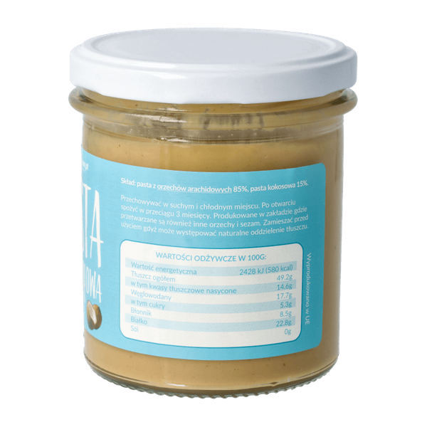 Pasta orzechowa z kokosem 300g