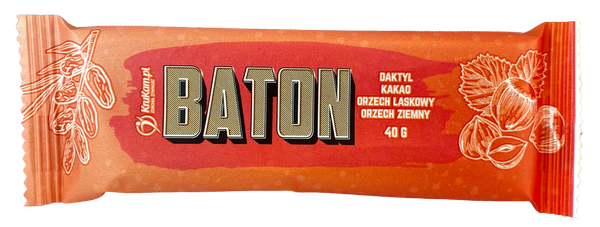 Baton Daktylowy z kakao i orzechami 40g