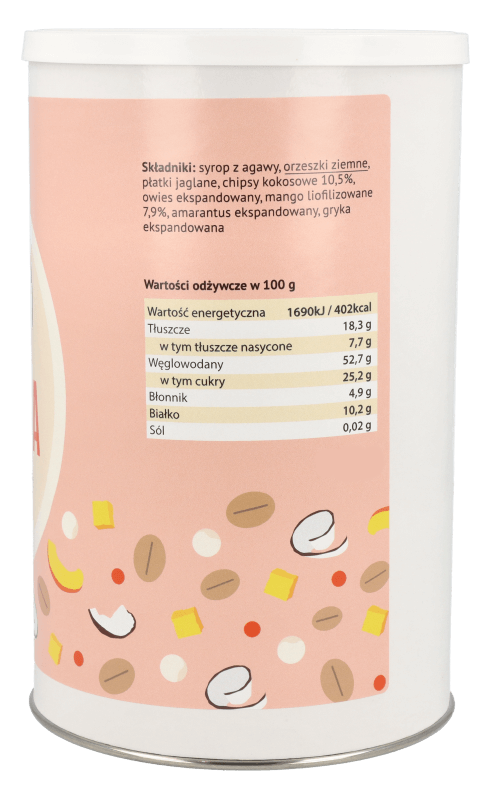 -75%Granola mango-kokos 210g (Data:18.12.2025)