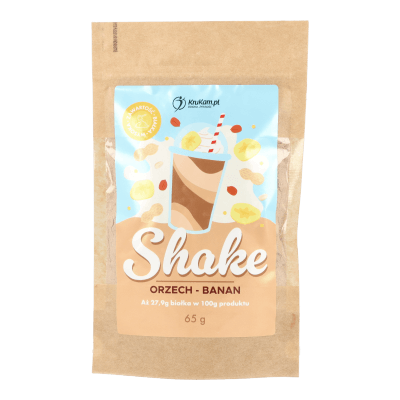 -50%Mieszanka na shake wysokobiałkowy orzech banan 65g(Data:31.10.2025)