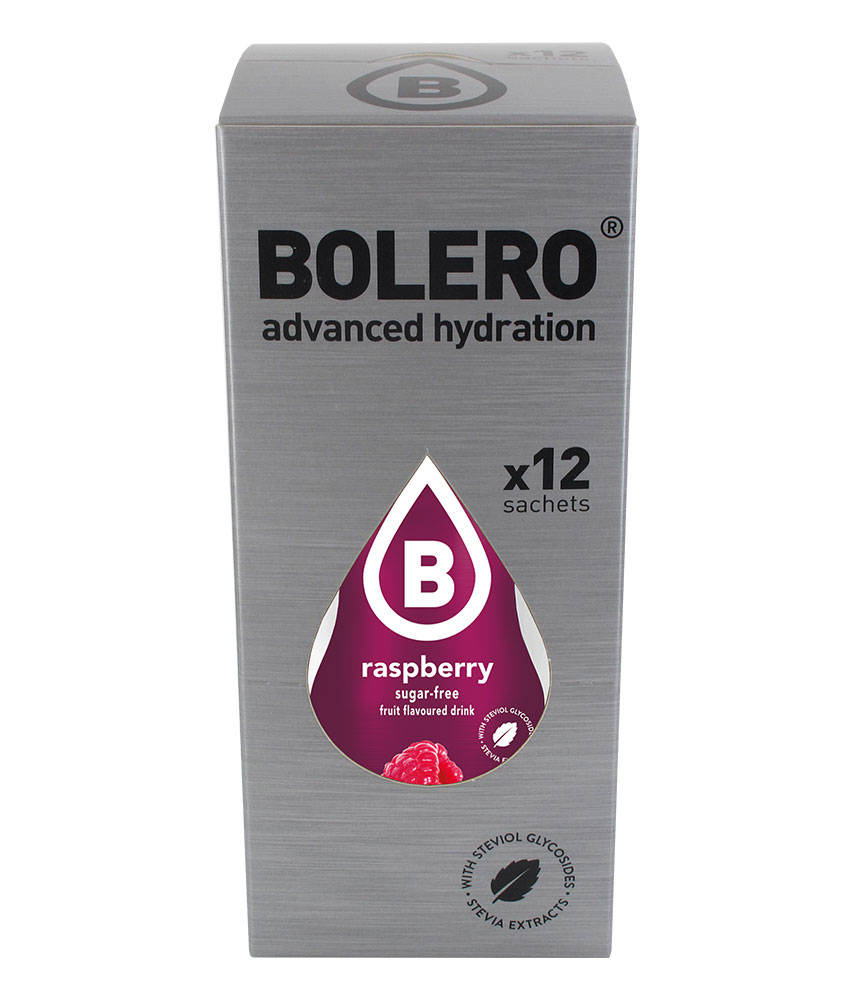 Bolero Raspberry ze stewią 9g BOX 12szt.