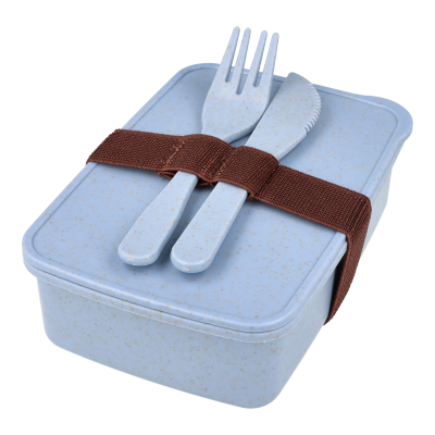 LunchBox ze sztućcami Niebieski 16 x 11 x 5cm