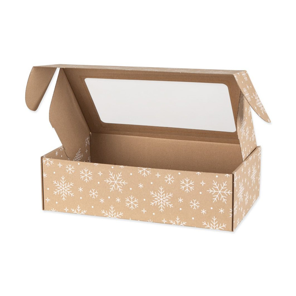 Karton prezentowy świąteczny z okienkiem