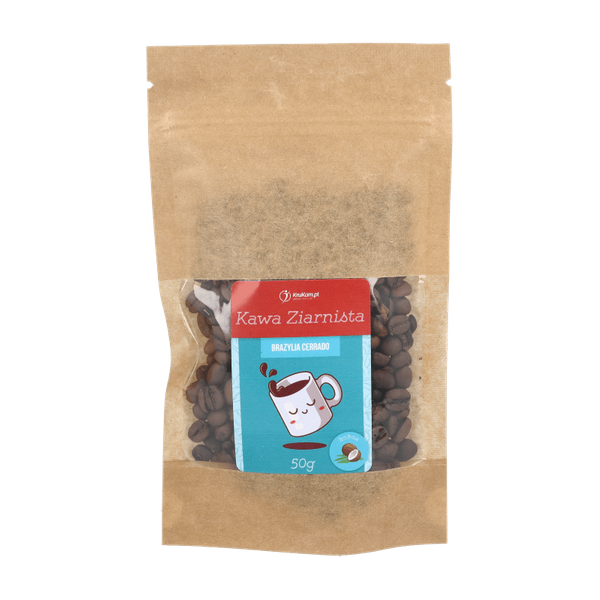 -50%Kawa ziarnista Brazylia Cerrado kokosowa 50g (Data:27.02.2026)