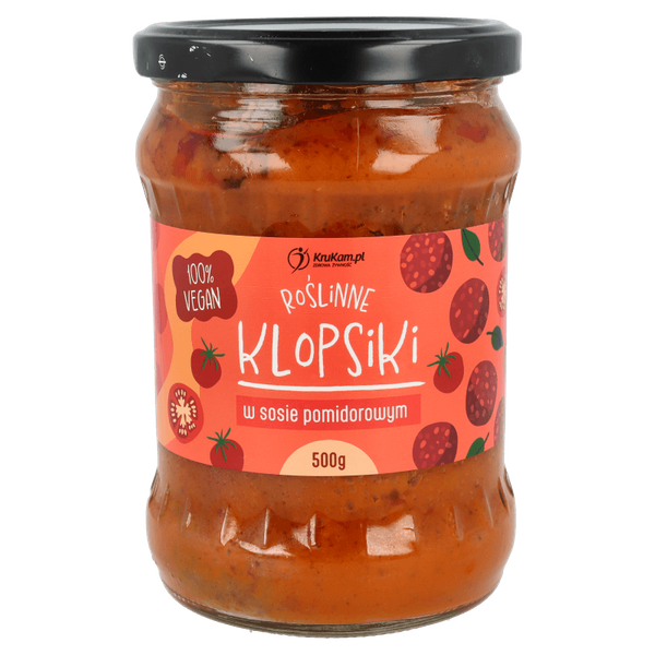 Roślinne klopsiki w sosie pomidorowym 500g