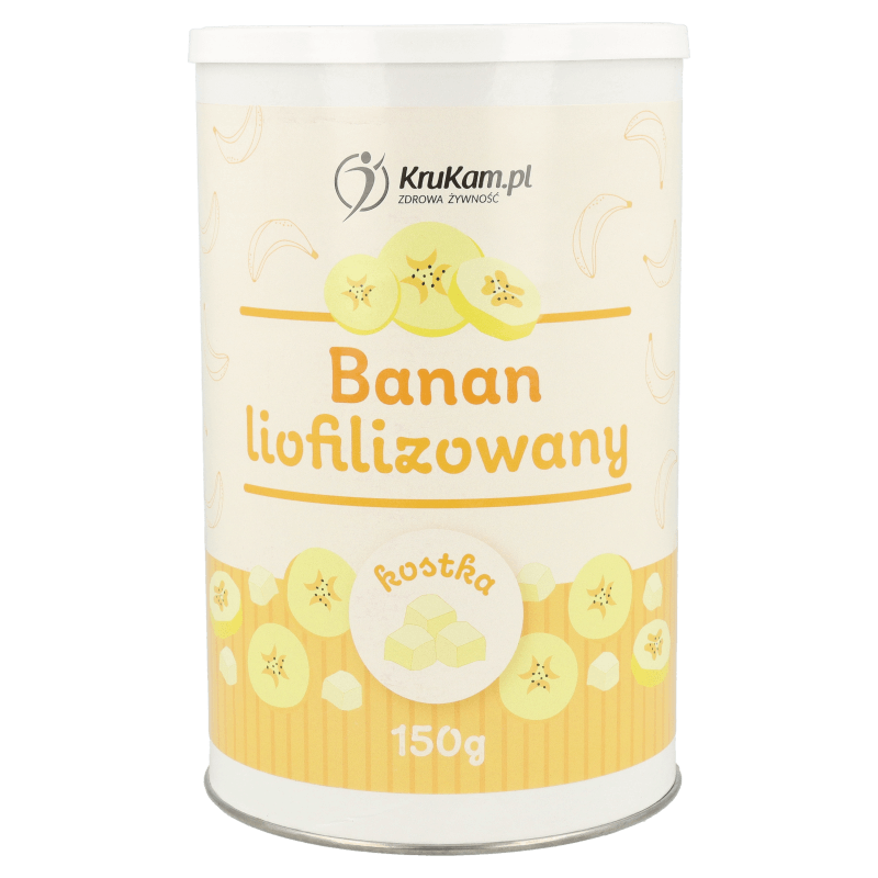 -30%Banan liofilizowany kostka 150g(Data:.12.2025)